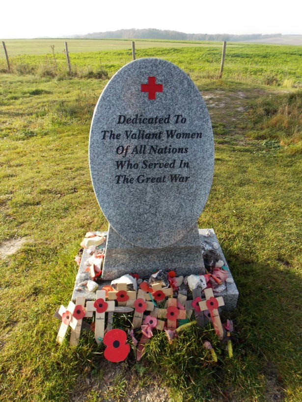 Plaque dedicated to women who served in the Great War: Lochnagar Crater, La Boiselle, France. Courtesy/© of Heather Anne Johnson.