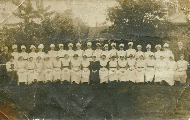 c1919: Essex County Hospital Staff. Courtesy of Colchester Medical Society.