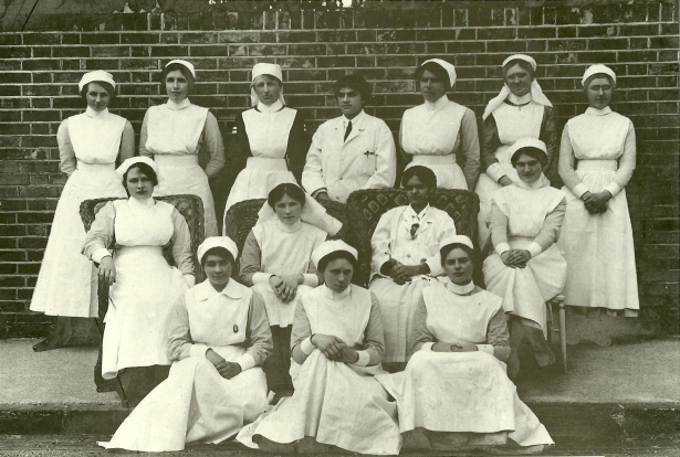 “1918 Nurses and Resident Doctors” Courtesy of Colchester Medical Society.