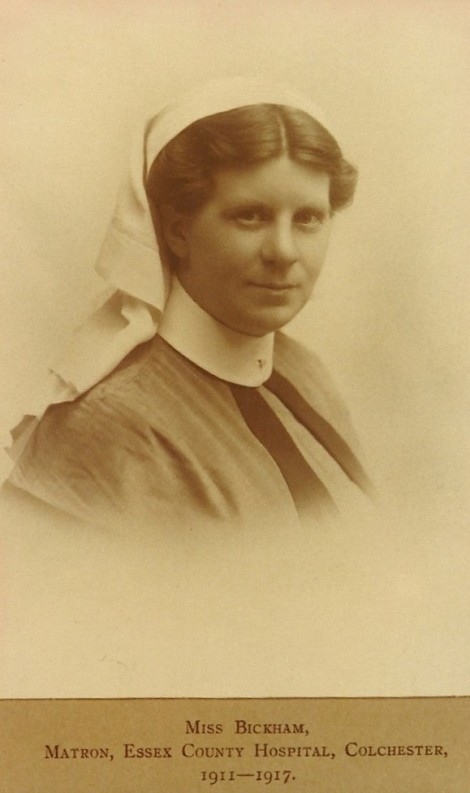 Matron Winifred Maud Bickham. Courtesy of Colchester Medical Society.