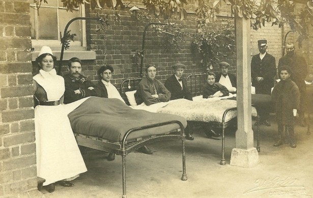 A very early Essex County Hospital. “W. Gill, Colchester” photograph, date unknown. Courtesy of Heather Anne Johnson.