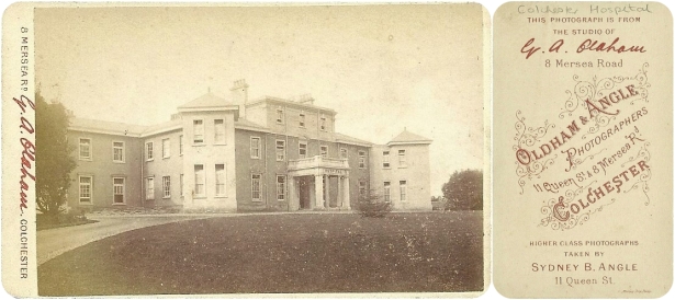 ‘The Essex & Colchester Hospital’ (Essex County Hospital). c1880. Courtesy/© Heather Anne Johnson.
